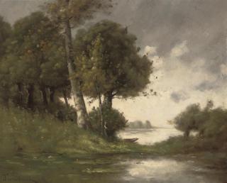 Paul Désiré Trouillebert - Vue d\'un cours d\'eau