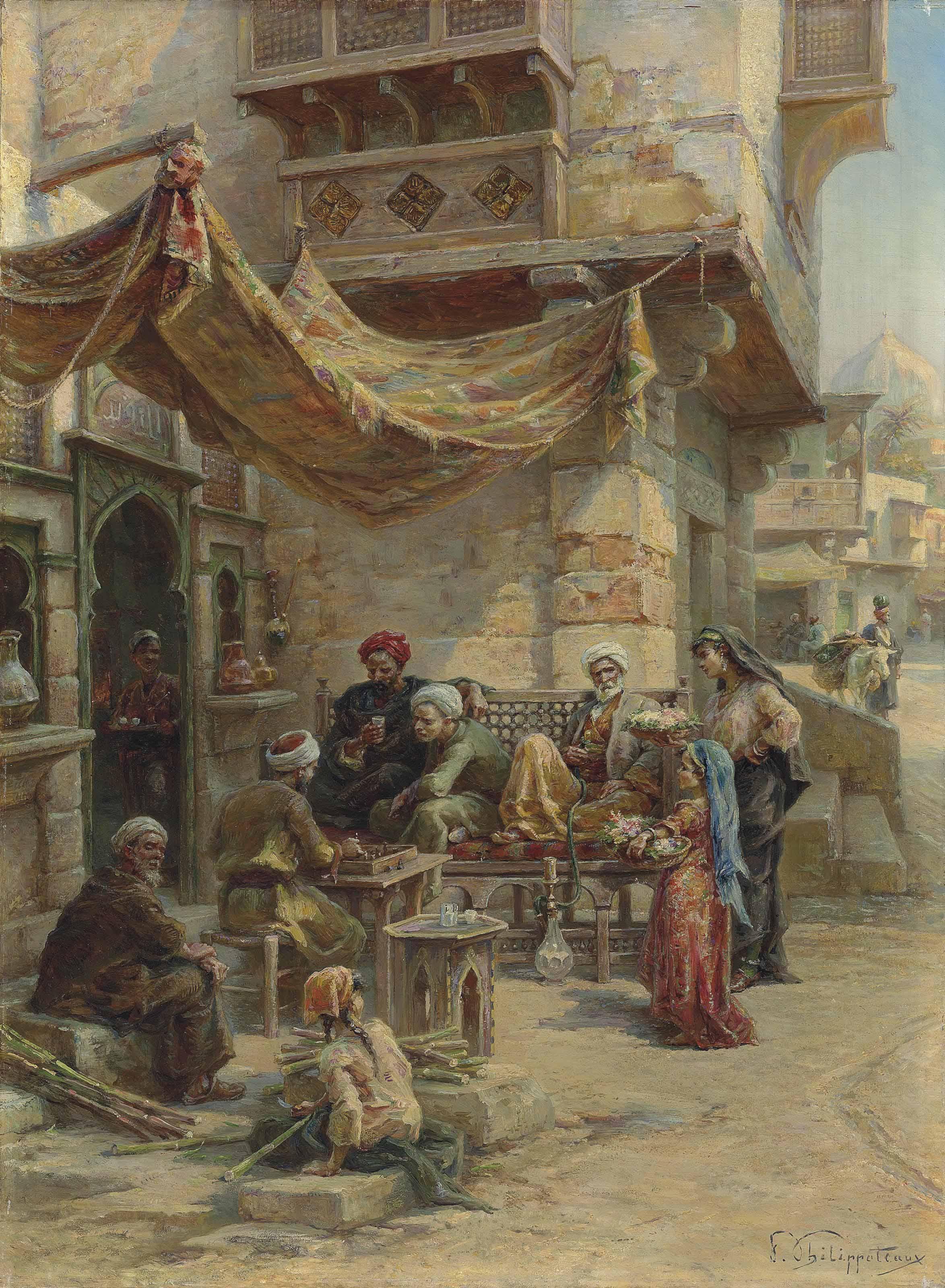 Paul Dominique Philippoteaux - Outside The Cafe