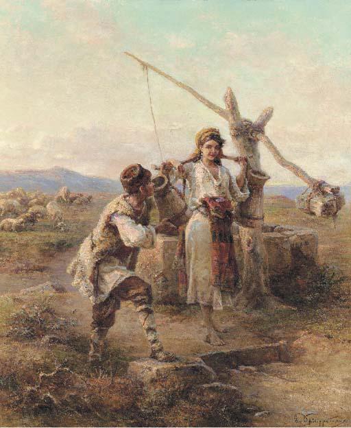 Paul Dominique Philippoteaux - The Water Carrier