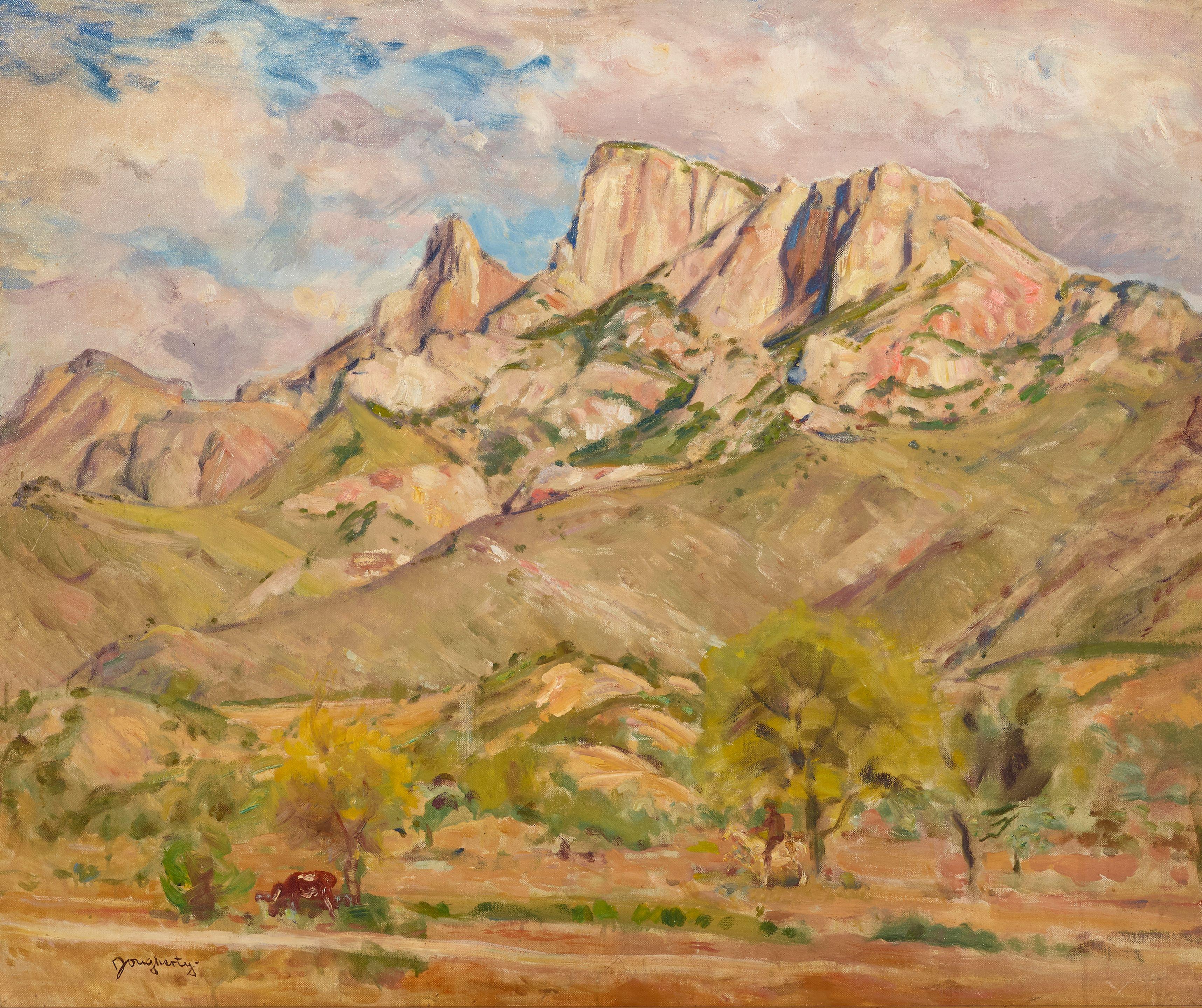 Paul Dougherty - Arizona Spring or Spring in the Desert 30 x 36 in. framed 36 x 42 in.