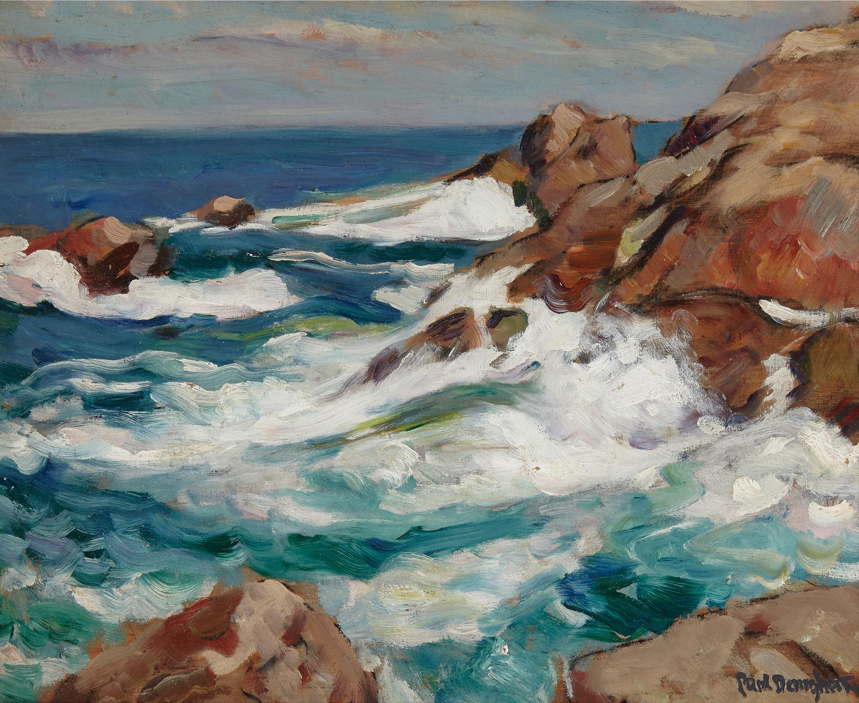 Paul Dougherty - Cornish Headlands; Summer Sea (a group of two) 12 1/2 x 14 3/4 and 12 x 15in, respectively.