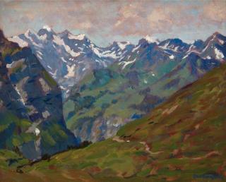 Paul Dougherty - Mountain Landscapes (a group of two) both 13 x 16in