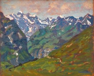 Paul Dougherty - Swiss mountain range