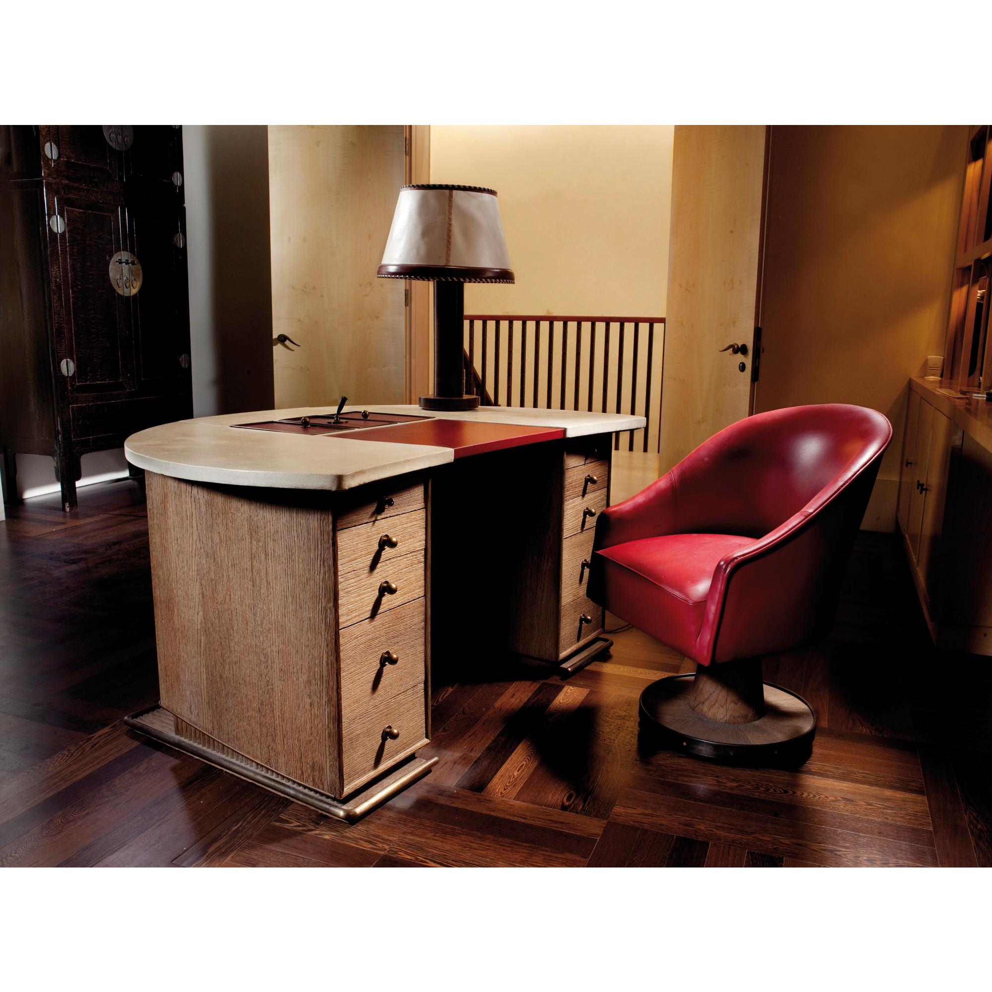 Paul Dupré-Lafon - Bureau Et Son Fauteuil, Pièce Unique, Vers 1929 