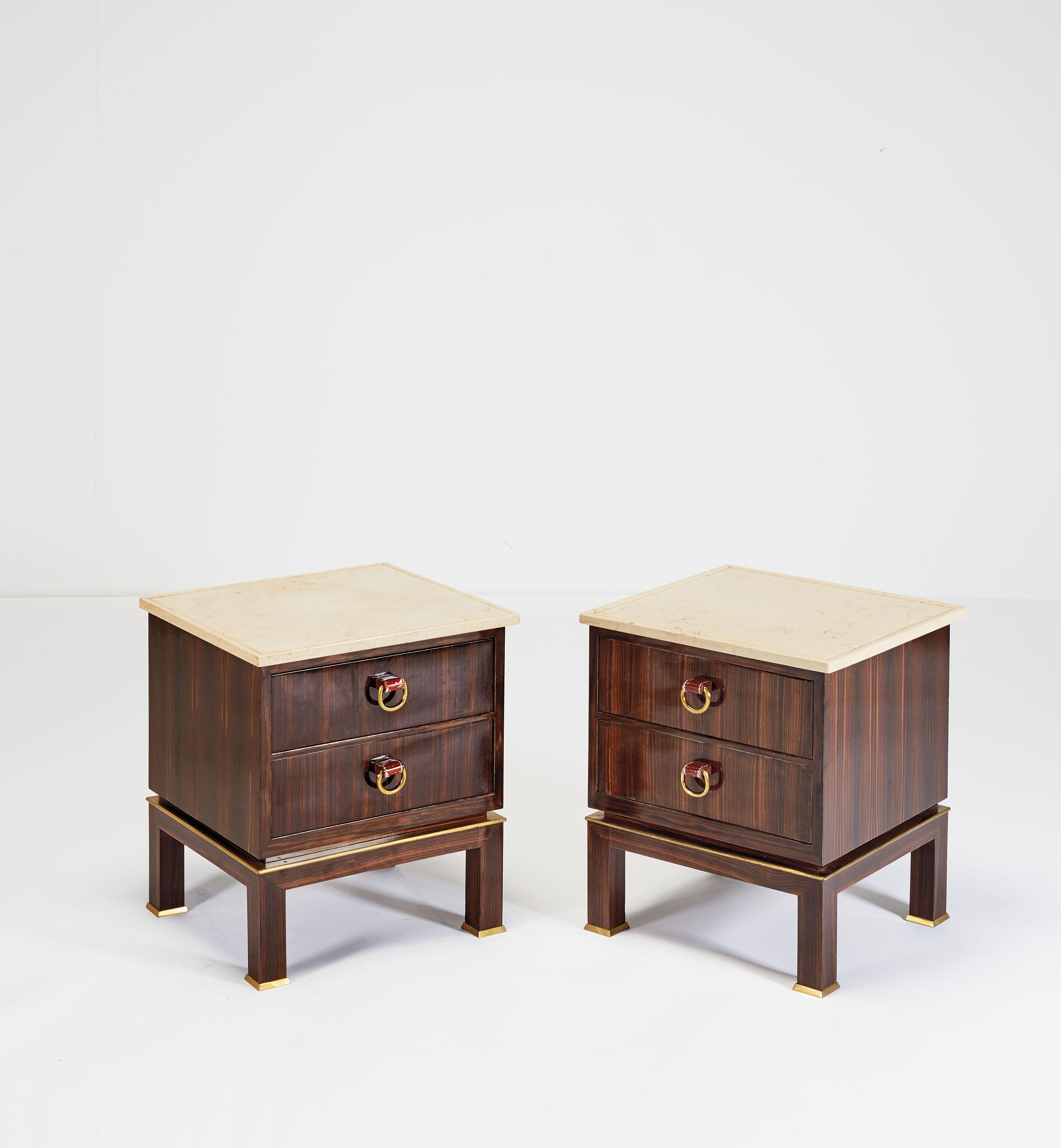 Paul Dupré-Lafon - PAIRE DE TABLES DE CHEVET, VERS 1940