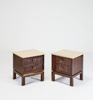 Paul Dupré-Lafon - PAIRE DE TABLES DE CHEVET, VERS 1940