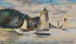 Paul Elie Gernez - Barques Sortants Et Rentrants Du Port D\'Honfleur