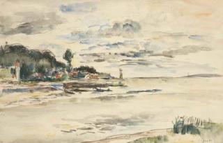 Paul Elie Gernez - Honfleur, L\'Estuaire