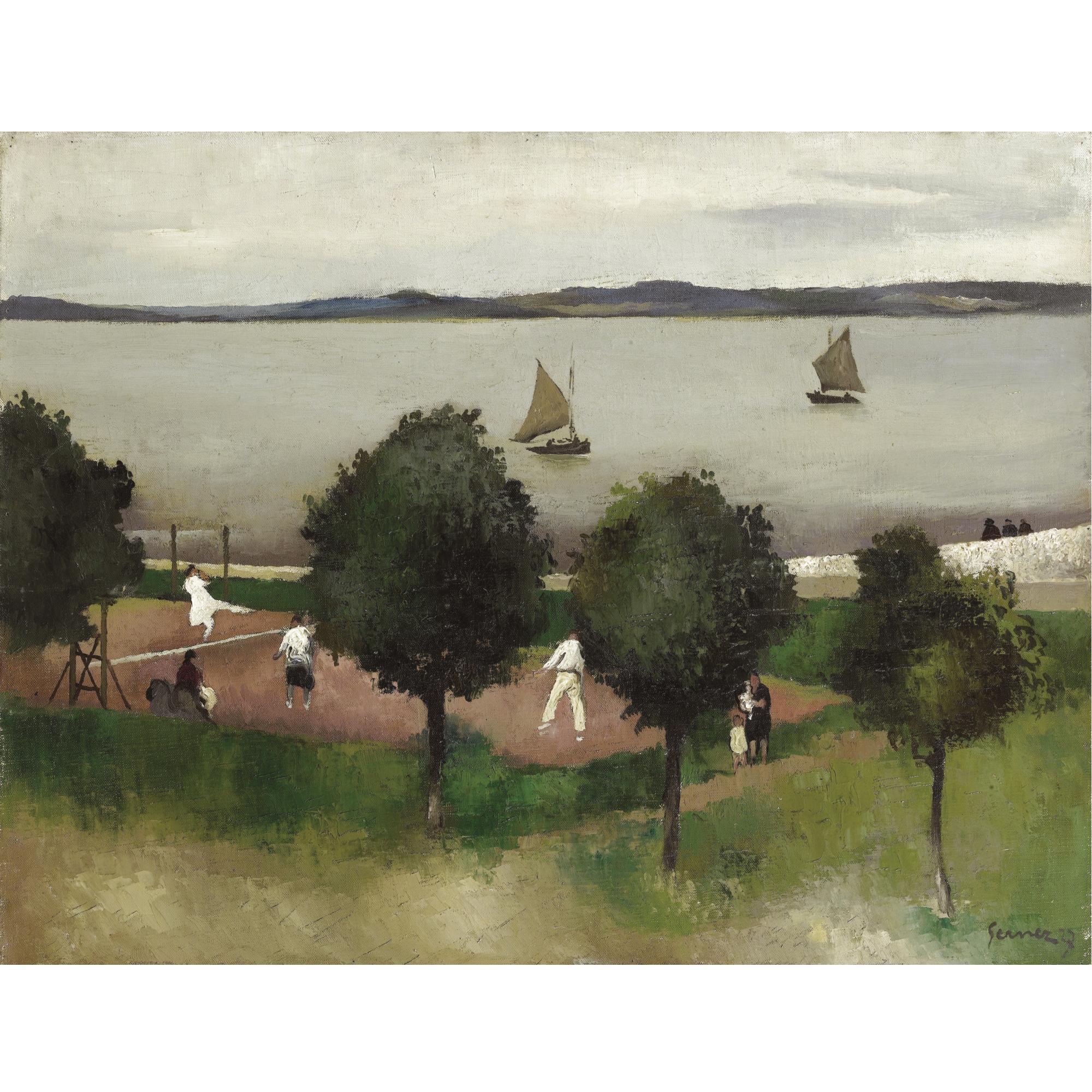 Paul-Elie Gernez - Tennis Au Bord De La Mer