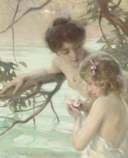 Paul-Emile Chabas - Mother and Child Bathing