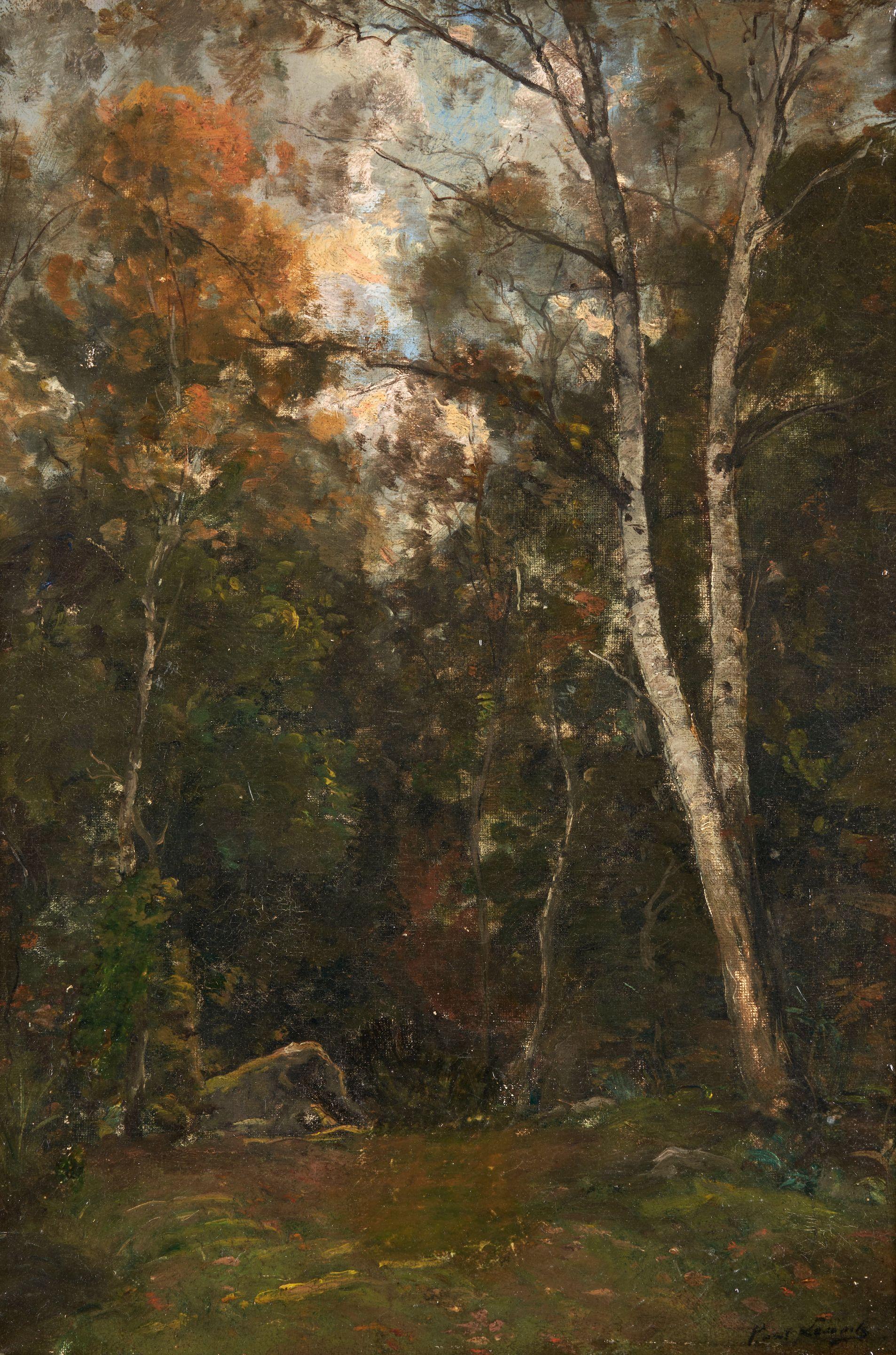 Paul Emile Lecomte - A Pair of Forest Views