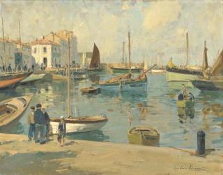 Paul-Emile Lecomte - Active harbor village