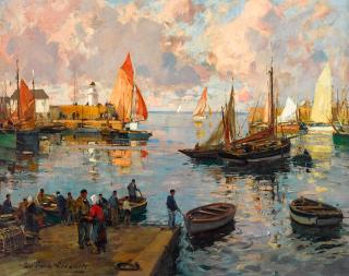 Paul Emile Lecomte - French harbor