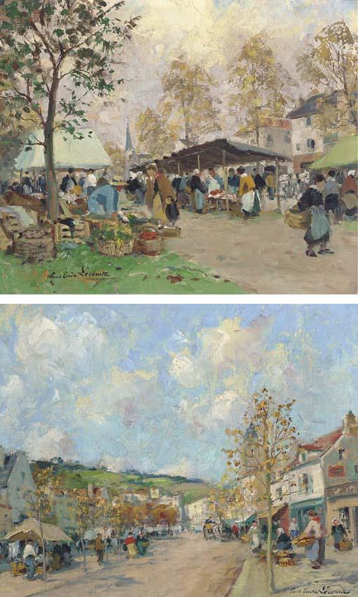 Paul-Emile Lecomte - \'Marché a Melon\' and l\'Ile d\'Yeu\'