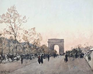 Paul-Emile Lecomte - The Champs-Élysées, Paris