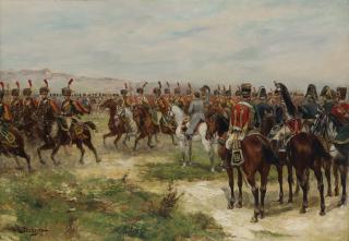 Paul Émile Léon Perboyre - Napoléon Parmi Sa Cavalerie