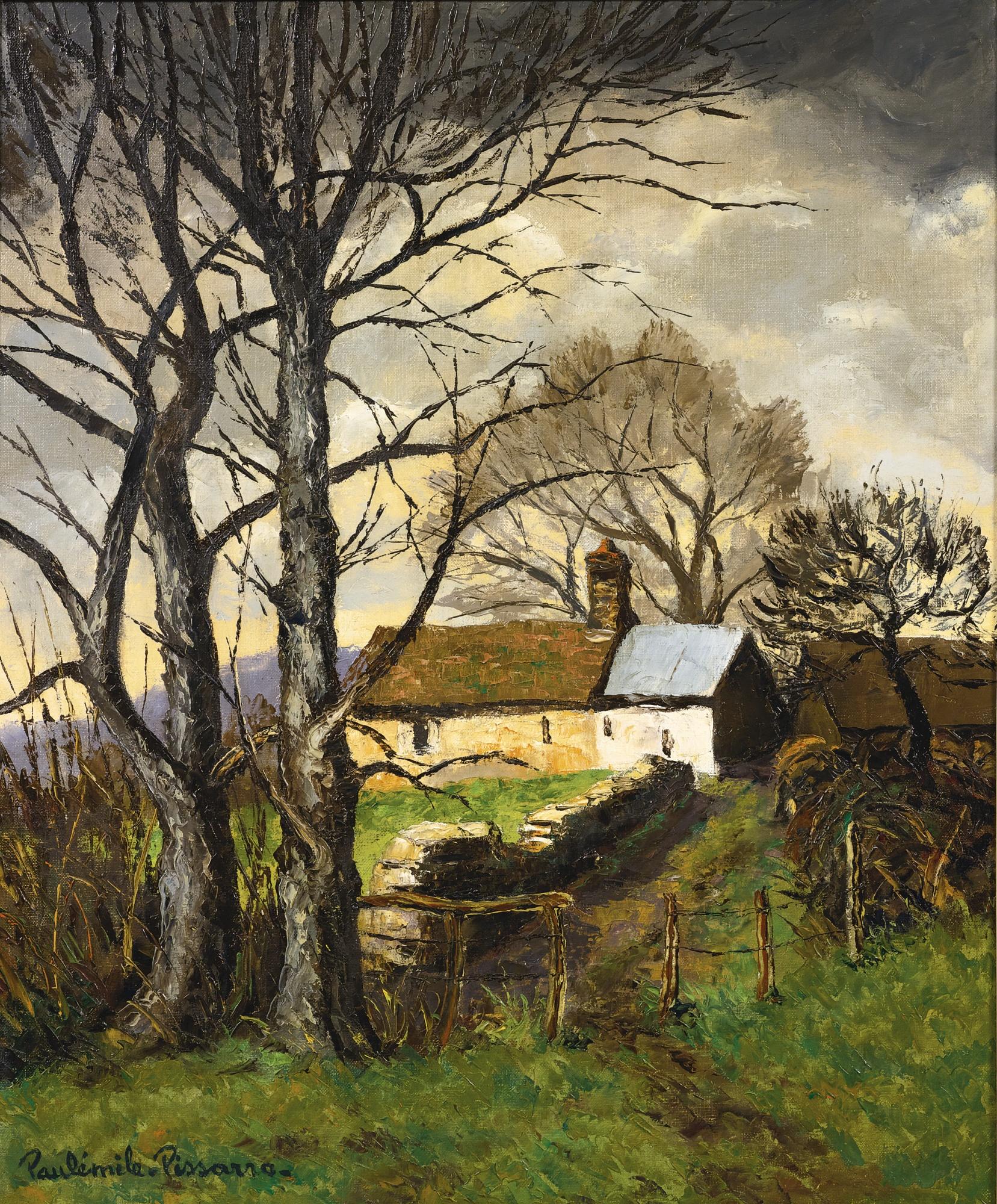Paul-Émile Pissarro - La Serverie (Temps Gris) Calvados