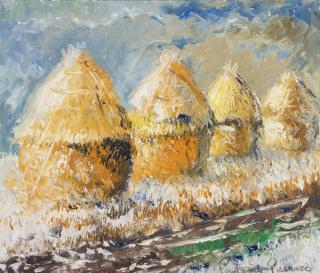 Paul-Emile Pissarro - Les Meules En Hiver