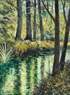 Paul Émile Pissarro - Rivière en la forêt