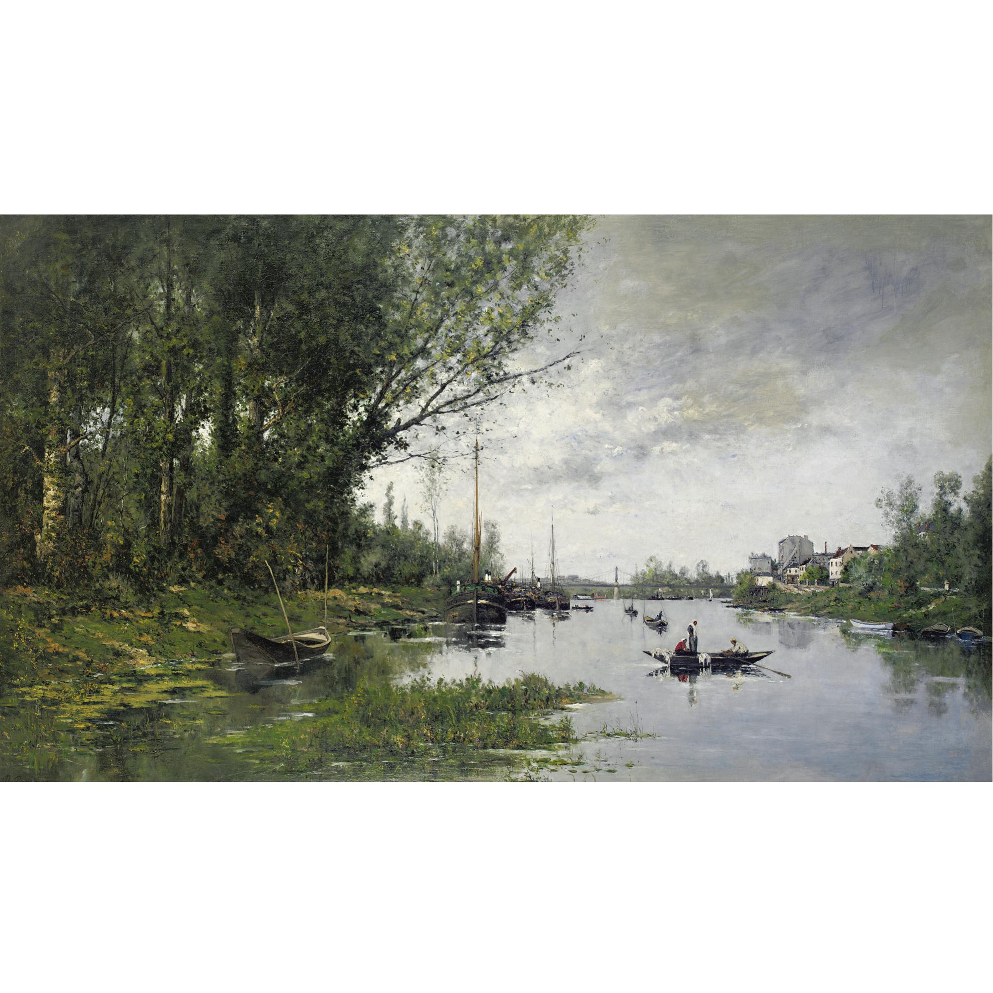 Paul-Emmanuel Péraire - The Seine Below Paris