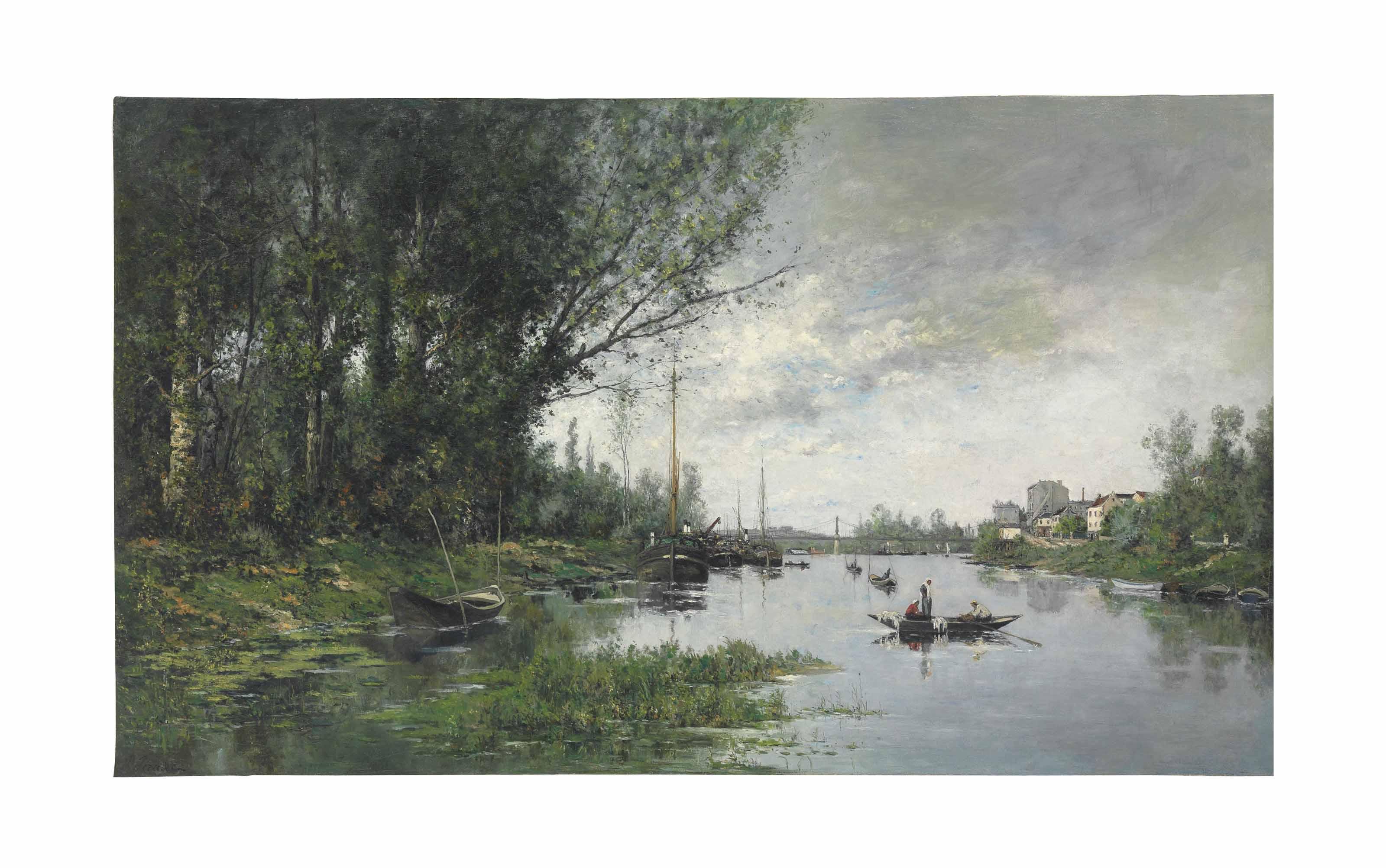 Paul Emmanuel Péraire - The Seine Below Paris