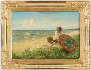 Paul Fischer - Girls on the beach