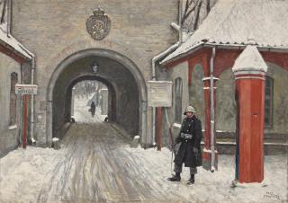 Paul Fischer - Sentinel by the Citadel, Copenhagen