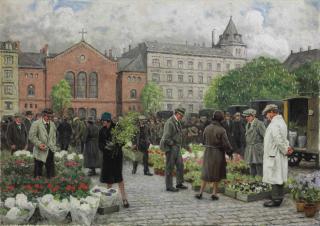 Paul Fischer - The Flower Market