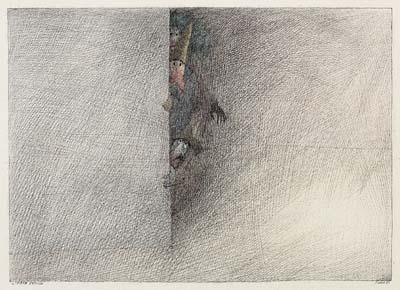 Paul Flora - 2 Bll.: Lieber Besuch. Jack the ripper