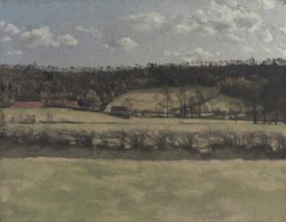 Paul Fordyce Maitland - A farmhouse in an extensive landscape