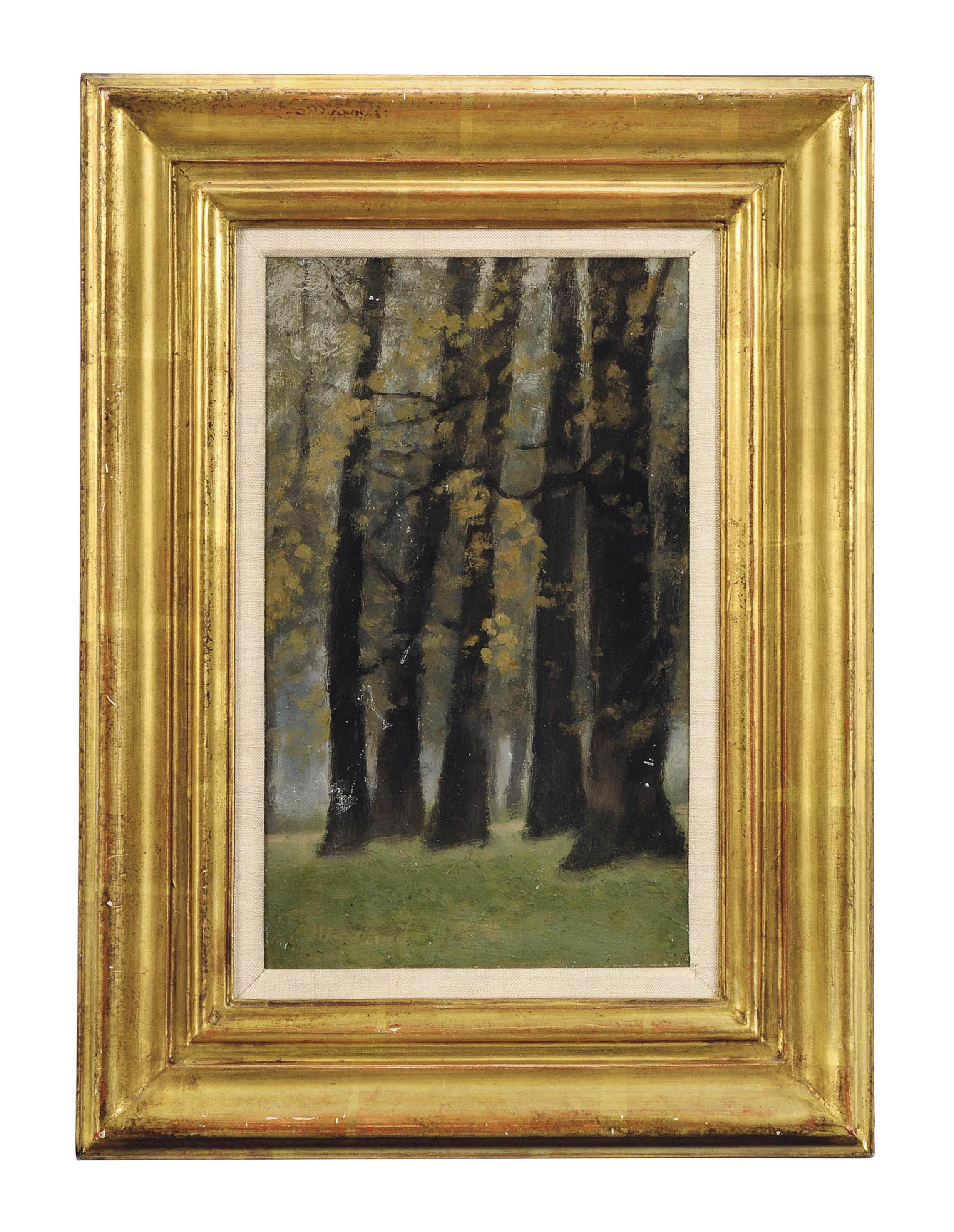 Paul Fordyce Maitland - Clump of trees, Twilight, Kensington Gardens