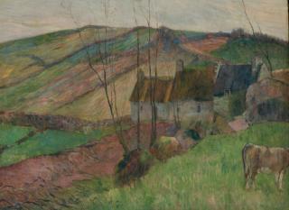 Paul Gauguin - Chaumières au flanc de la Montagne Sainte-Marguerite