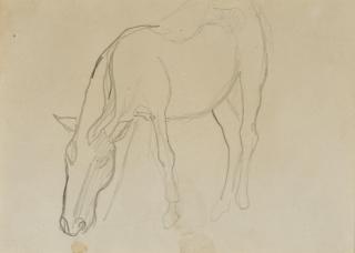 Paul Gauguin - Cheval (Recto), Etude De Personnage (Verso)