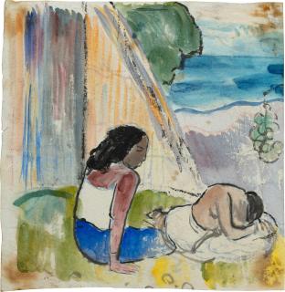 Paul Gauguin - Deux Tahitiennes