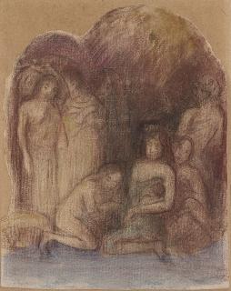 Paul Gauguin - Etude pour La nativité tahitienne