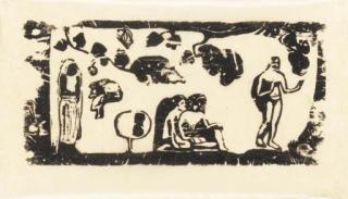 Paul Gauguin - Femmes, Animaux et Feuillages (K.43IIB)