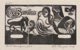 Paul Gauguin - Head Piece for Le Sourire (Guérin 75)