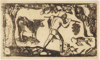 Paul Gauguin - Le Porteur de Fei (Guerin 64; Mongan, Kornfeld & Joachim 46II)