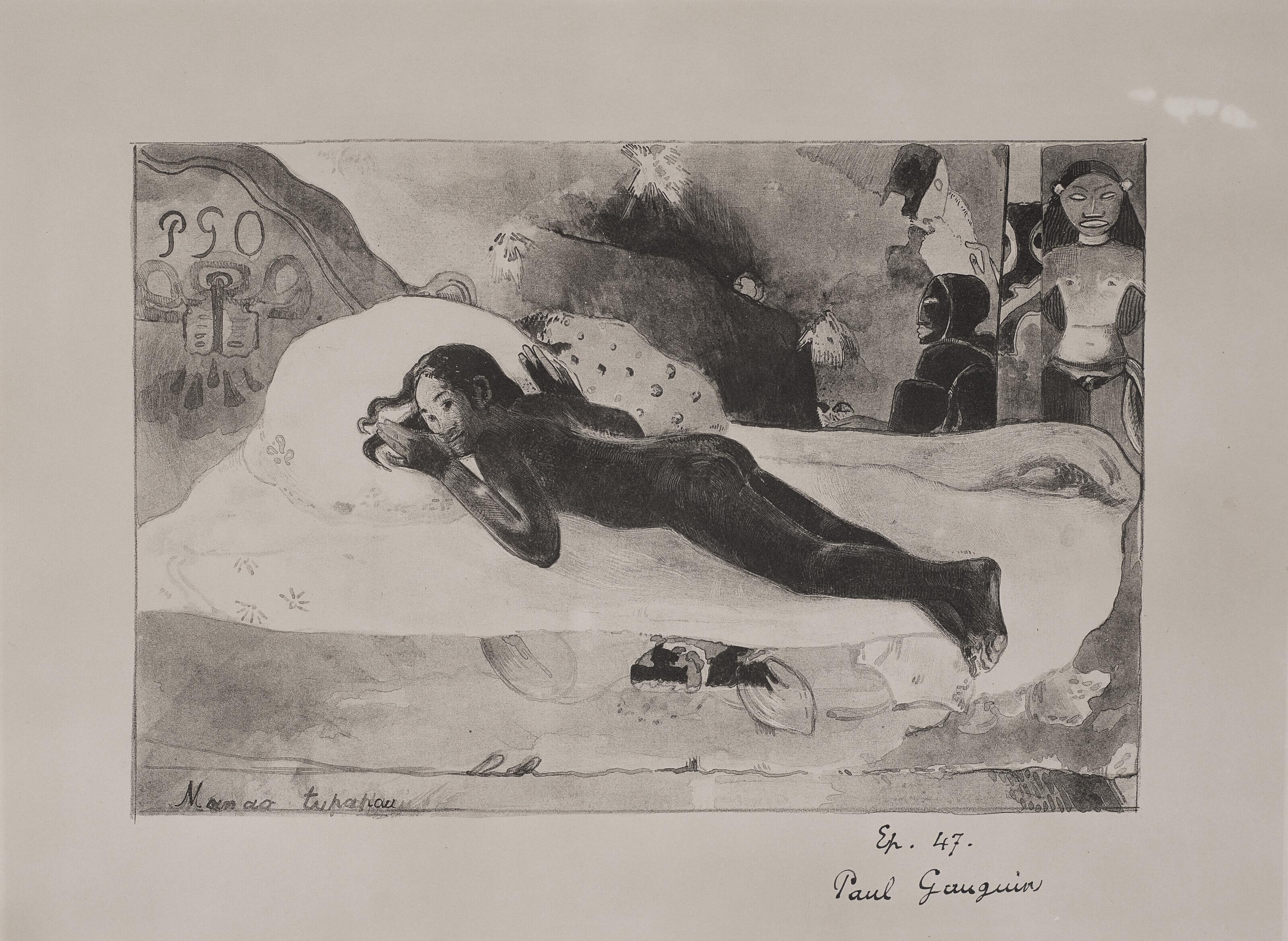 Paul Gauguin - Manao Tupapau, from L\'Estampe originale