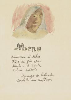 Paul Gauguin - Menu, Tête de tahitienne