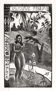 Paul Gauguin - Nave Nave Fenua (Terre délicieuse) (Guérin 29; Mongan, Kornfeld & Joachim 14)