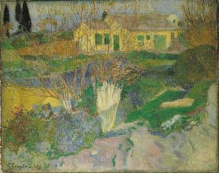 Paul Gauguin - Paysage d\'Arles avec buissons