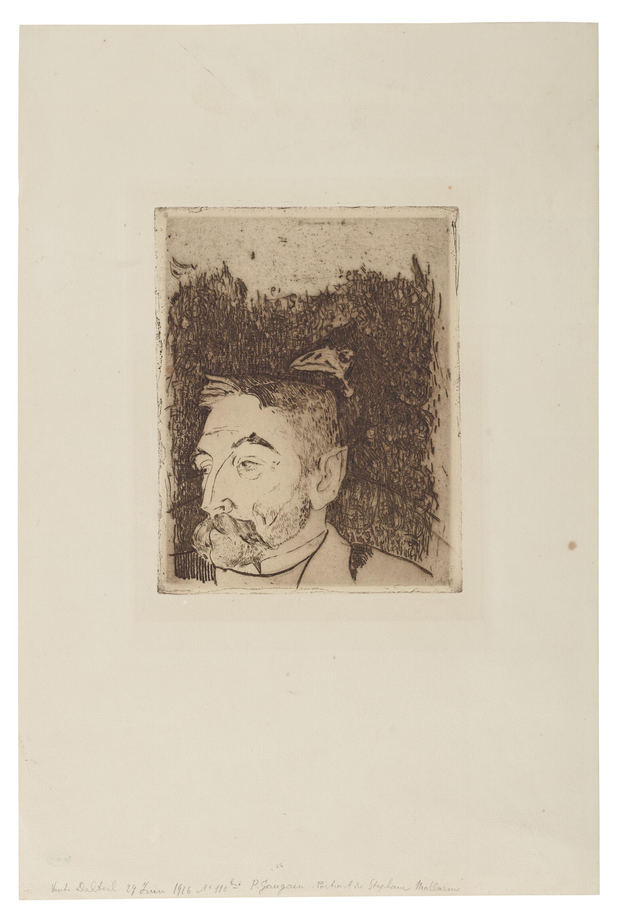 Paul Gauguin - Portrait de Stéphane Mallarmé