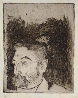 Paul Gauguin - Portrait of Stéphane Mallarmé (K. 12)