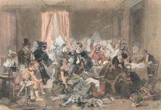 Paul Gavarni - Aschermittwoch, am Morgen nach dem Ball