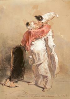 Paul Gavarni - „Est-ce qu’on n’est plus le petit n’homme à sa biche?“