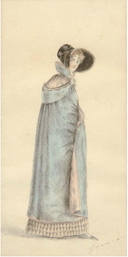 Paul Gavarni - Femme À La Capeline