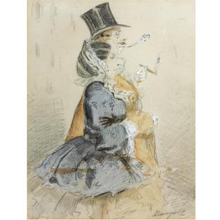 Paul Gavarni - Le Couple Bourgeois