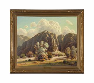 Paul Grimm - Box Canyon and Smoke Trees Near Palm Springs California