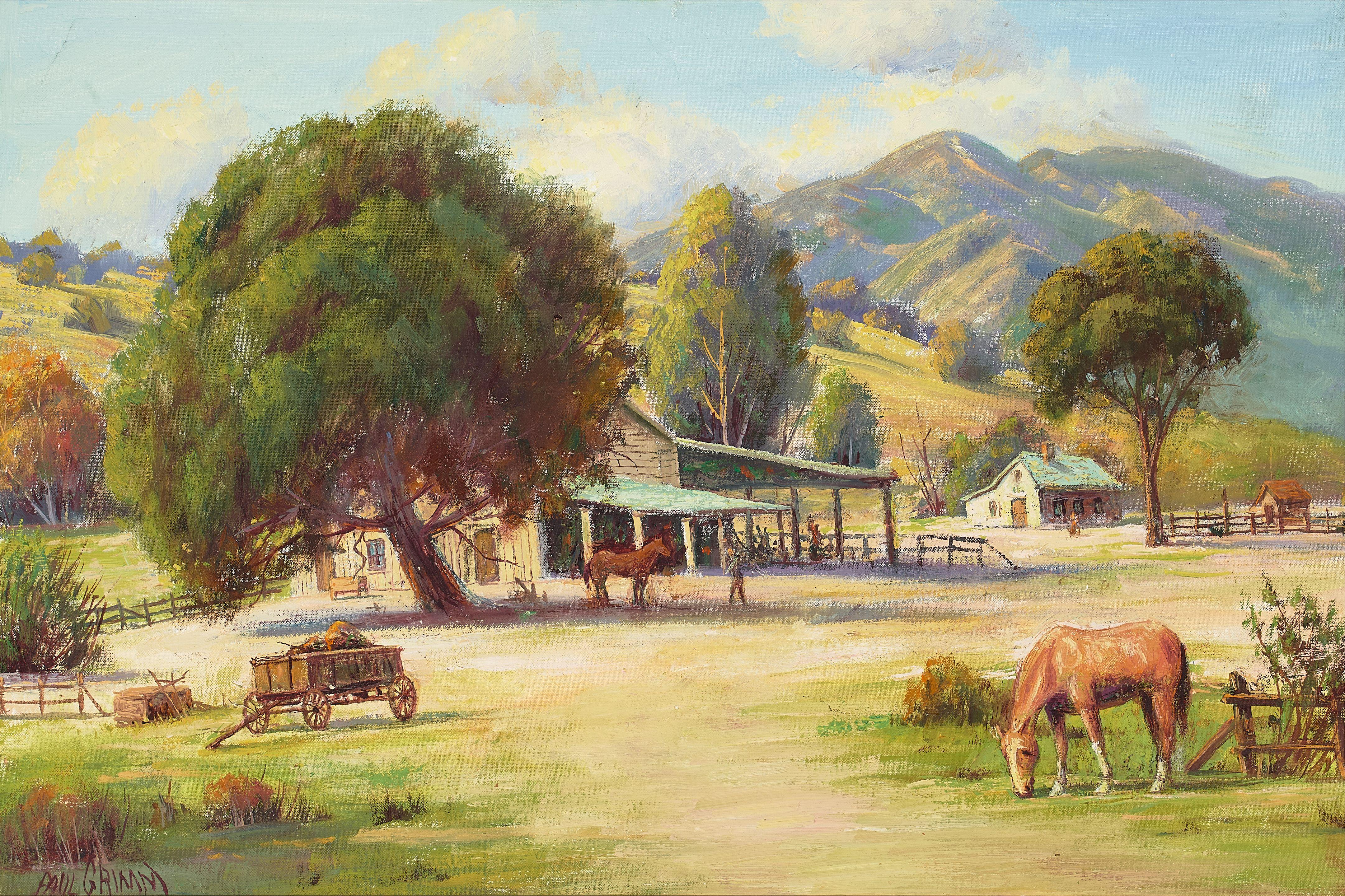 Paul Grimm - California Ranch 20 x 30 in. framed 25 1/2 x 35 1/2 in.